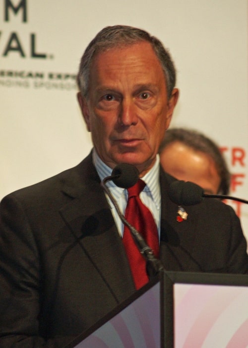 Michael Bloomberg pictured while opening the 2008 Tribeca Film Festival in Tribeca, New York City, New York, United States