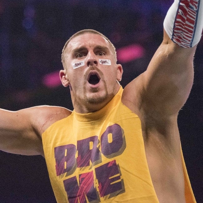 Mojo Rawley as seen in a picture taken during a WWE SmackDown show on December 13, 2016