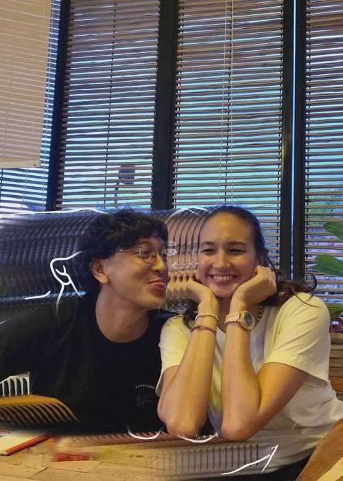 Nadine Chandrawinata as seen in a picture with her beau Dimas Anggara in October 2019