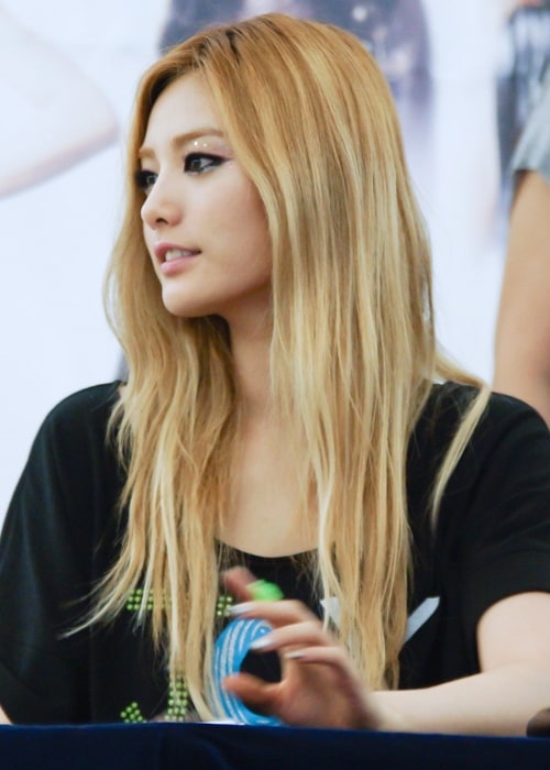 Nana (Im Jin-ah) as seen in a picture taken on July 1, 2012 at the Yeongdeungpo Times Square Hot Track Fan Signing Event