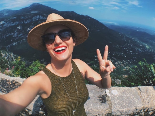 Natasha Negovanlis as seen while taking a selfie in June 2018