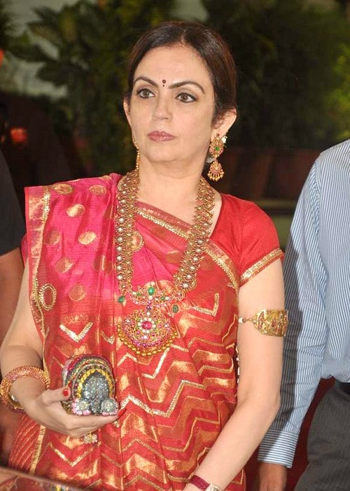 Nita Ambani at Esha Deol's wedding in July 2012