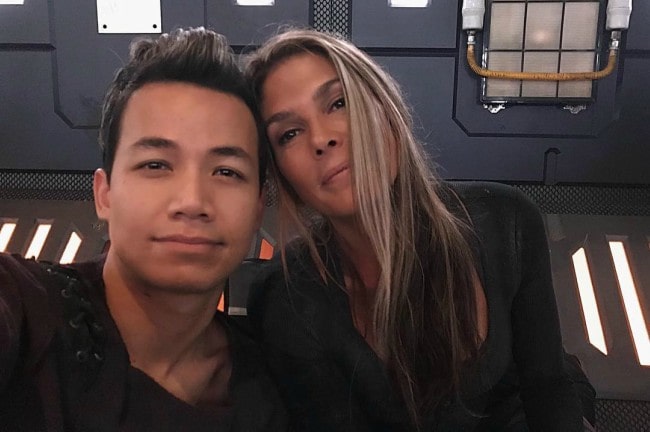 Paige Turco and Shannon Kook in a selfie in September 2018