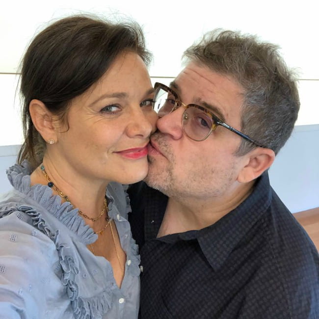 Patton Oswalt and Meredith Dawn Salenger in a selfie as seen in May 2019