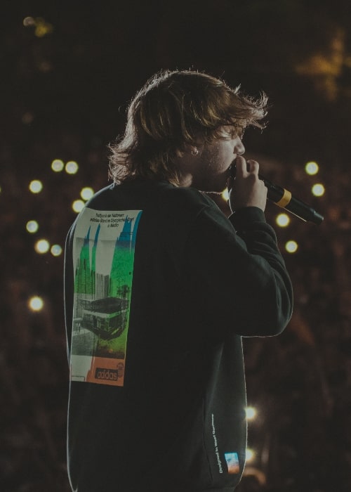 Paulo Londra as seen while performing at a concert in Mendoza, Argentina in February 2019