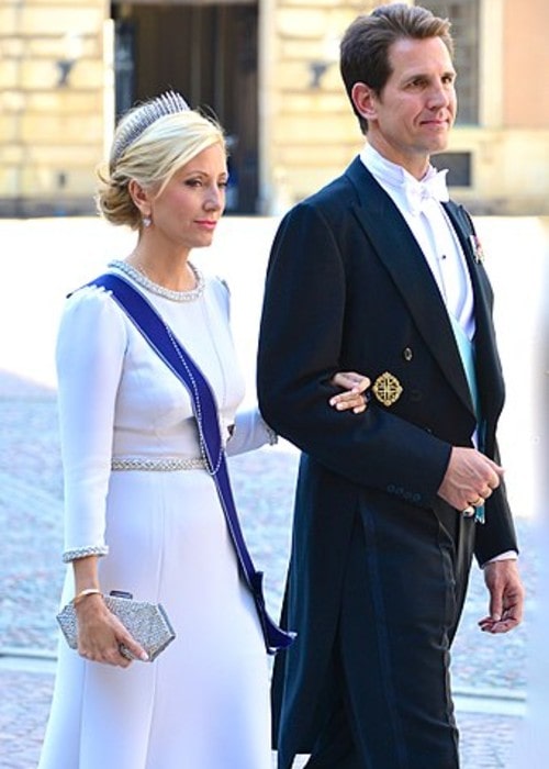 Pavlos with his wife Marie-Chantal as seen in June 2013