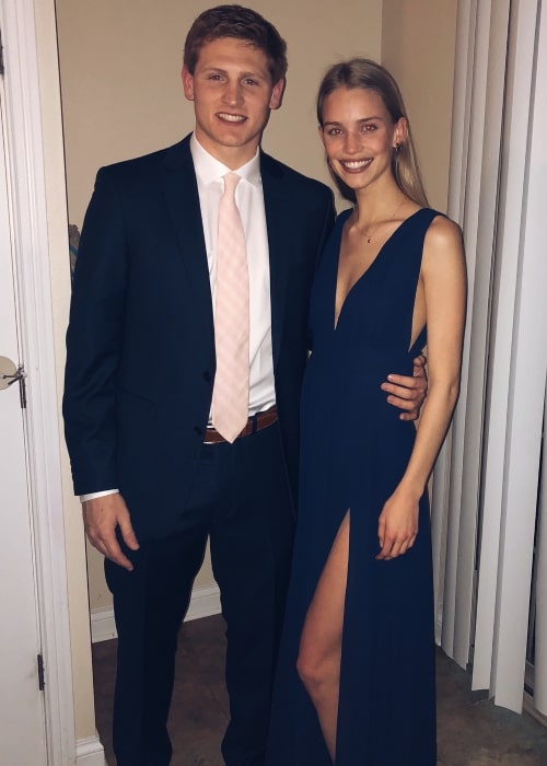 Rebecca Leigh Longendyke as seen in a picture with her partner Peter Ryan taken at the University of Notre Dame in March 2018