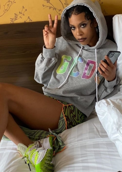 Rico Nasty as seen while posing for a picture in Sydney, Australia in January 2020
