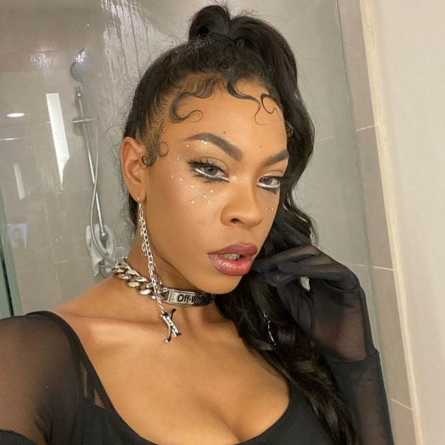 Rico Nasty as seen while taking a selfie in December 2019