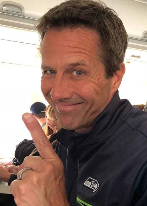 Rob Estes as seen in a picture taken at the John Wayne Airport in Orange County while on a flight to Seattle in June 2018