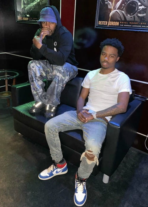 Roddy Ricch (Right) and Kendrick Lamar as seen in December 2019