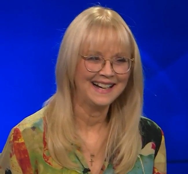 Shelley Long during an interview as seen in September 2017