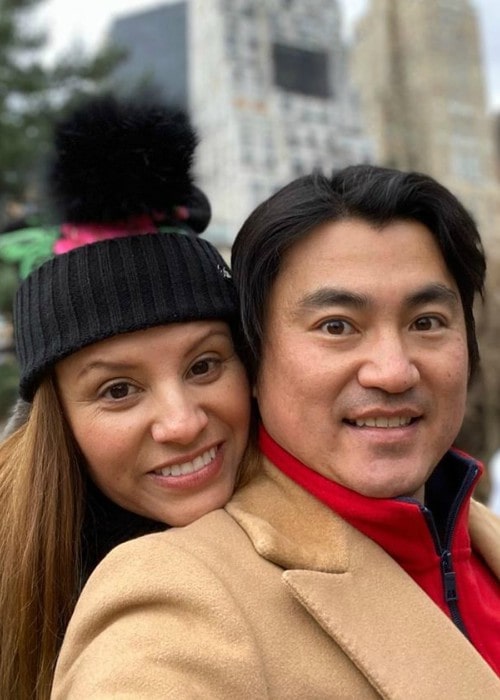 Shin Koyamada and Nia Lyte in a selfie in December 2019