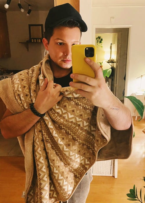 Simon Curtis in a selfie in December 2019