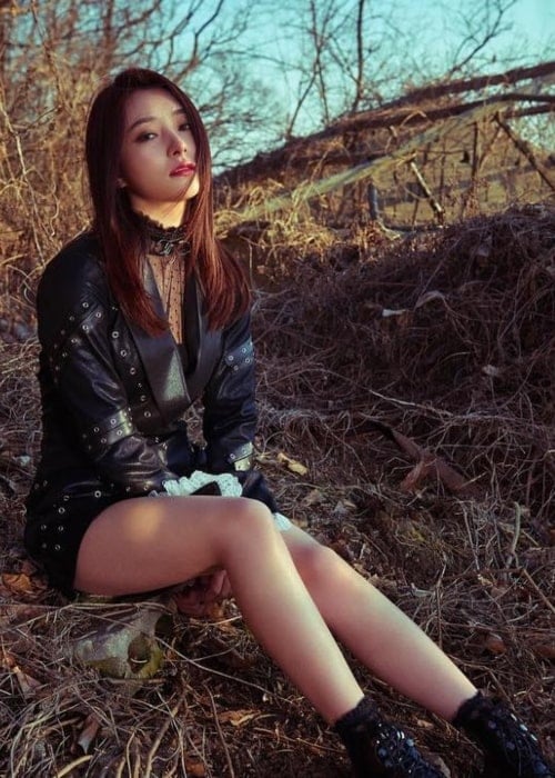 Sua as seen in a picture taken as a teaser picture and uploaded to her Instagram in March 2017