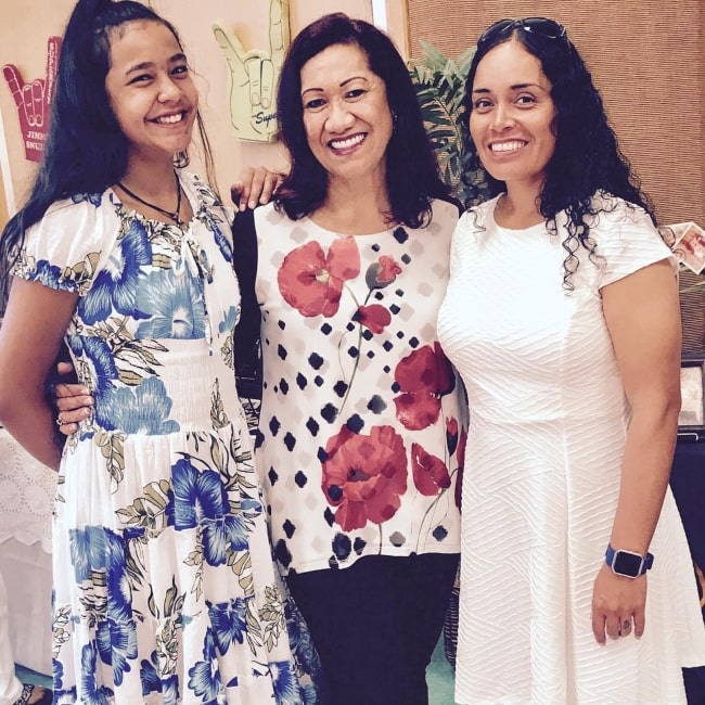 Tamina Snuka as seen in a picture taken with her daughter Ata Snuka and aunt Ata Johnson in the past