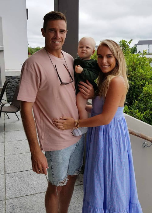 Tim Southee with his family as seen in December 2018