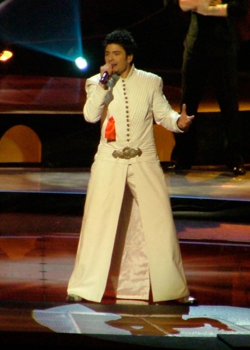 Toše Proeski as seen in a picture taken at the Eurovision Song Contest in May 14, 2004