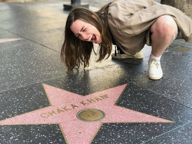 Victoria Pedretti at the Hollywood Walk of Fame as seen in May 2019