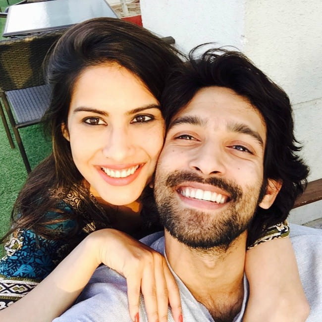 Vikrant Massey and Sheetal Thakur in a selfie in October 2019