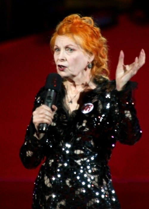 Vivienne Westwood as seen while speaking at Life Ball 2011, Rathaus (Town Hall) of Vienna, Austria in May 2011