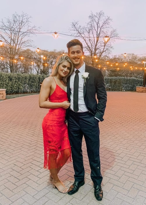 Whitney Simmons as seen while posing for a beautiful picture alongside her boyfriend, Stefan, in Chicago, Illinois, United States in May 2019