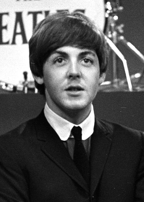 Young Paul McCartney as seen in 1964