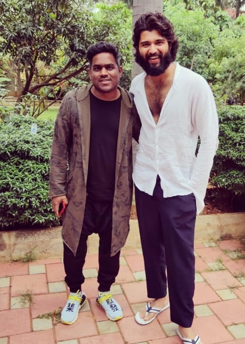 Yuvan Shankar Raja along with actor Vijay Devarkonda as seen in 2019