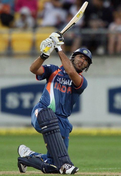 Yuvraj Singh during a match as seen in October 2013