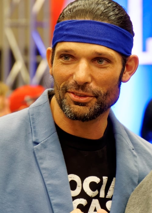 Adam Rose as seen in a picture taken at the WrestleMania 32 Axxess event at the Kay Bailey Hutchison Convention Center in Dallas on April 1, 2016