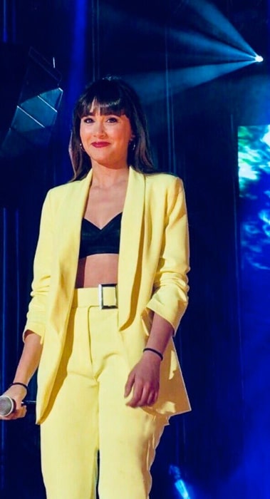 Aitana as seen during an event in Málaga in 2018