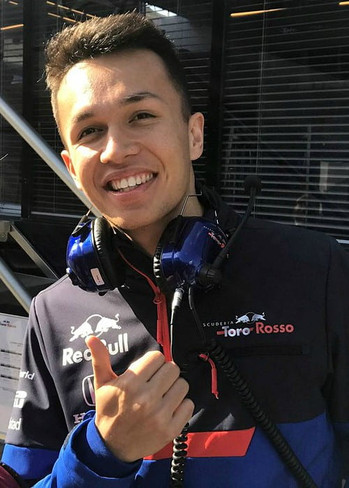 Alexander Albon as seen in March 2019