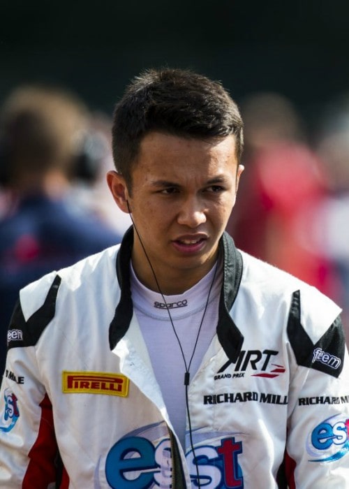 Alexander Albon during the Formula E testing in December 2017