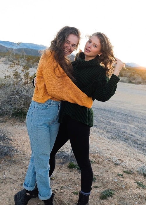 Alexandra Beaton as seen in a picture taken with a friend of hers named Chels at the Joshua Tree National Park in February 2019