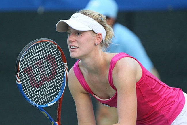 Alison Riske during a match as seen in July 2011