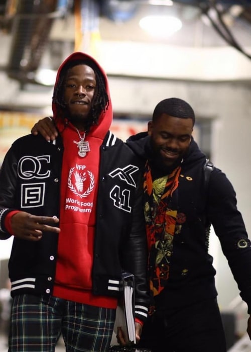 Alvin Kamara as seen in a picture with fellow American football player Mark Ingram Jr. in January 2019