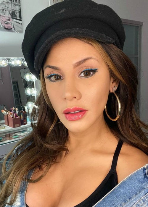 Andrea Espada in an Instagram selfie as seen in February 2020
