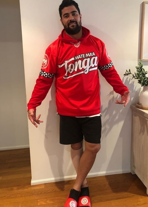 Andrew Fifita as seen in a picture taken in June 2019