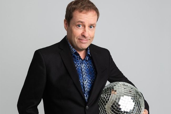 Ardal O'Hanlon promoting his stand-up comedy show in 2019