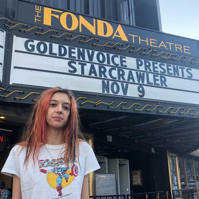 Arrow De Wilde as seen in a picture taken at the Fonda Theatre located on Hollywood Boulevard in Los Angeles, California in November 2019