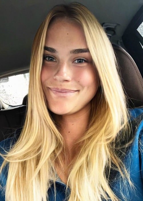 Aryna Sabalenka in an Instagram selfie as seen in July 2019
