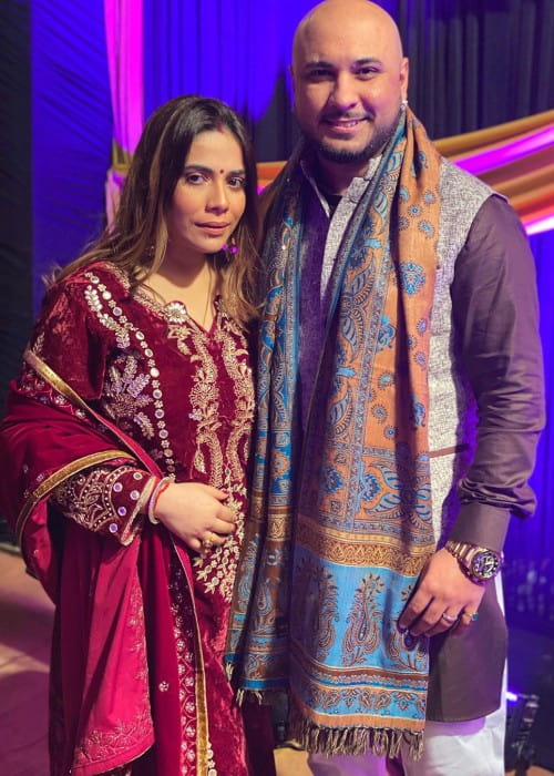 B Praak and Meera Bachan as seen in January 2020