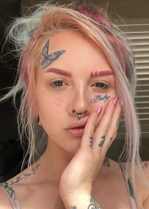 Baby Goth in an Instagram selfie as seen in June 2019