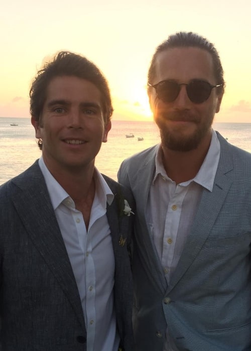 Ben Robson as seen in a picture taken with his younger brother James in November 2018 in Barbados