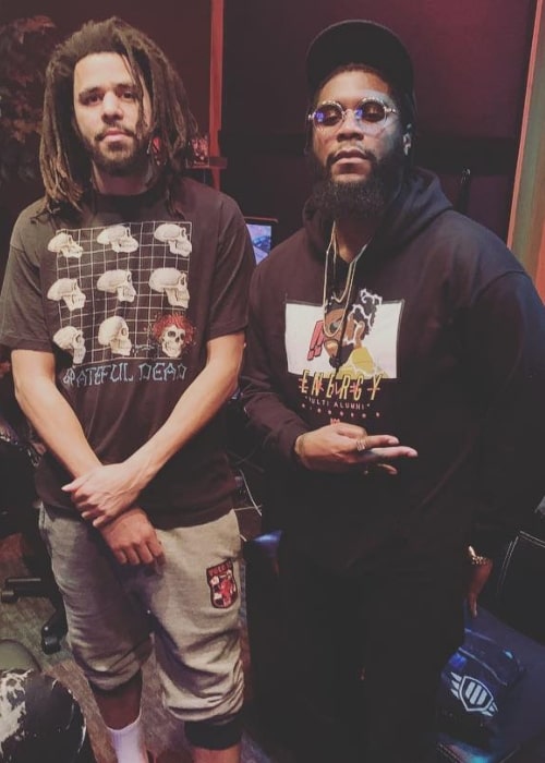 Big K.R.I.T. (Right) as seen while posing for a picture alongside rapper J. Cole in January 2019