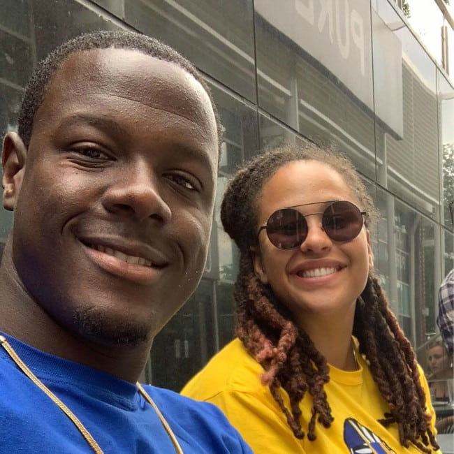 Carlos Brathwaite and Jessica Brathwaite as seen in July 2019