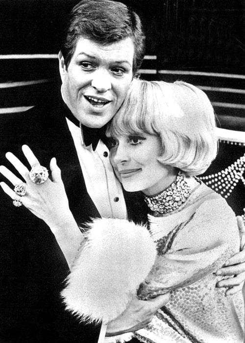 Carol Channing and Peter Palmer in the Broadway musical 'Lorelei' in 1973