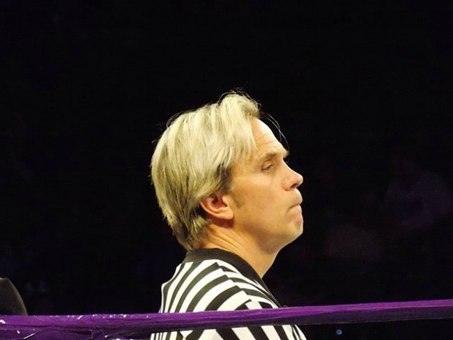 Charles Robinson at WWE SmackDown in July 2018