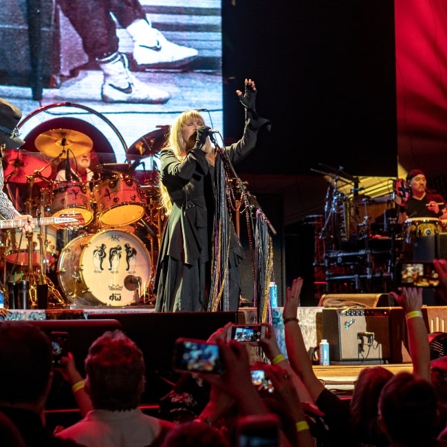 Christine McVie as seen in a picture taken during a live performance at the BOK Center Tulsa on Wednesday on October 3, 2018