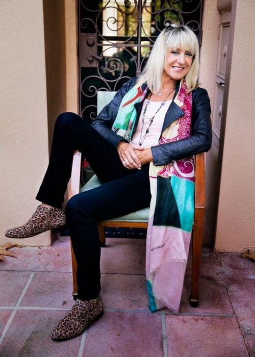 Christine McVie as seen in a picture that was uploaded as her Facebook profile picture on May 9, 2014